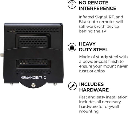 HumanCentric Cable Box and Modem Mount, Adjustable Wall Mount - Image 4