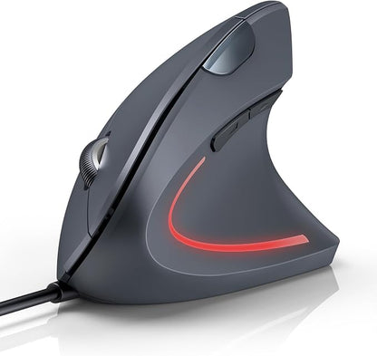 TECKNET Wired Mouse, 6400 DPI Ergonomic Mouse 6 Buttons Silent Mice 4 by Tecknet