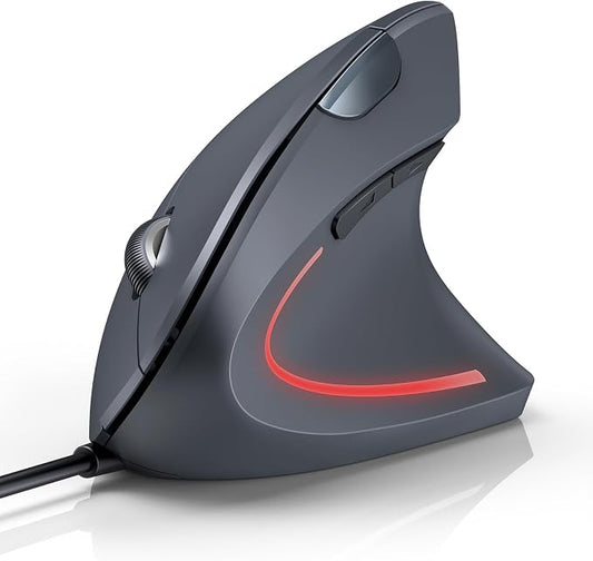 TECKNET Wired Mouse, 6400 DPI Ergonomic Mouse 6 Buttons Silent Mice 4 by Tecknet