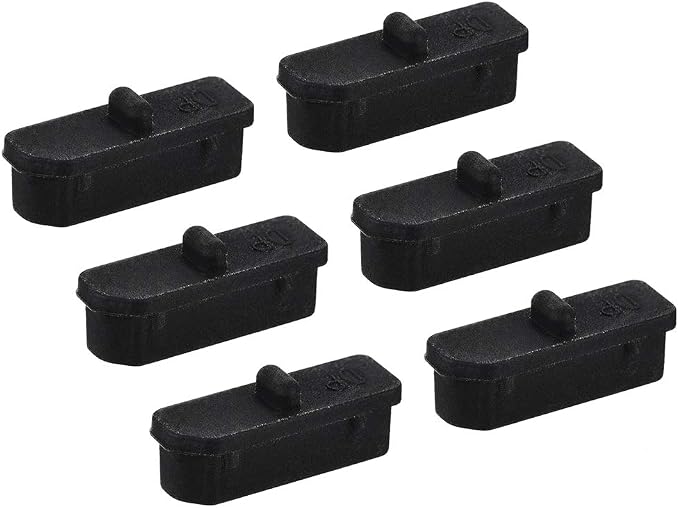 uxcell 6 Pcs Clear Ethernet Hub Port Display Port Adapter Anti Dust Cover Cap by uxcell