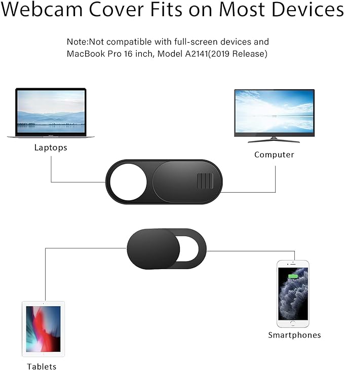 Webcam Cover Slide, 14 Pack Webcam Cover, Ultra-Thin Camera Cover - Image 4