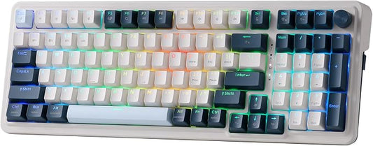 Redragon K686 PRO 98 Keys Wireless Gasket RGB Gaming Keyboard, 3-Mode Win/Mac by REDRAGON