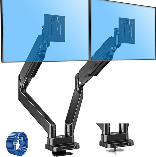 MOUNTUP Dual Monitor Mount Fits Max 39'' Screen, Ultrawide Dual Monitor Desk by MOUNTUP