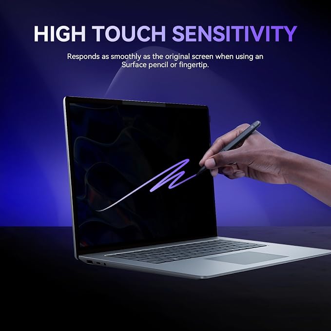 Privacy Screen for Surface Laptop 6/5/4/3-15 Inch, Removable Computer Screen - Image 7