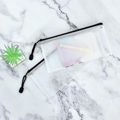 Vuzvuv 30pcs 9.1"x 4.5" Mesh Zipper Pouch Zipper Bags, Zipper Case Pouch Bulk - Image 3