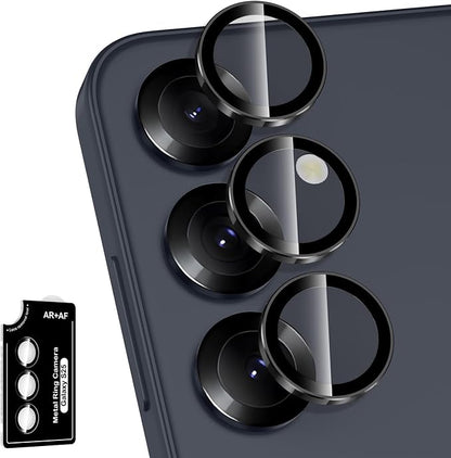 for Samsung Galaxy S25 Camera Lens Protector, Individual Metal Ring Tempered by Btscase