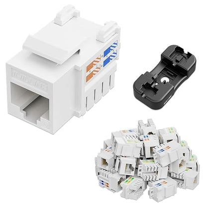 iwillink 10Gbps Cat6 Keystone Jack, RJ45 Keystone Jack 25-Pack and Keystone by IWILLINK