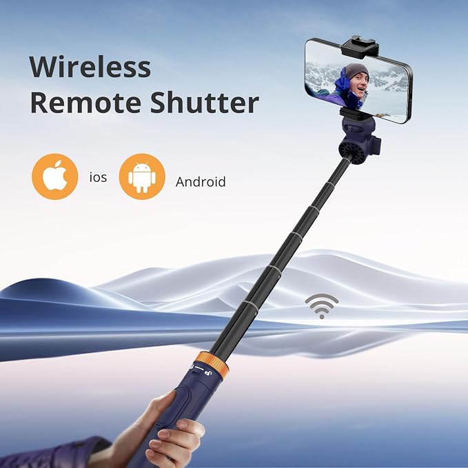 Sensyne 72" Phone Tripod, Extendable Selfie Stick - Image 2