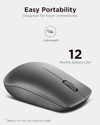 Lenovo 530 Full Size Wireless Computer Mouse - Image 5