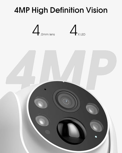 ARCCTV Solar Security Cameras Wireless Outdoor, 4MP 360° View Battery Powered - Image 3