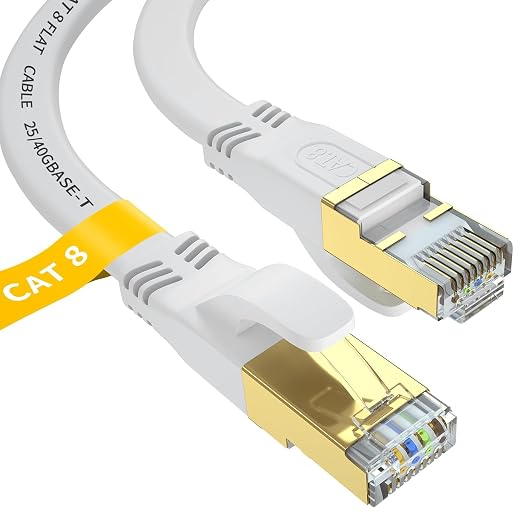 Cat 8 Ethernet Cable 20 FT, Outdoor&Indoor High Speed Heavy Duty Network LAN by Unknown