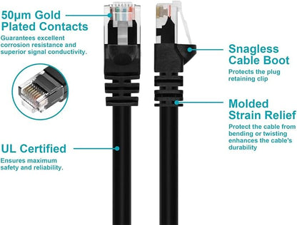 0.5FT 24AWG Cat5e 350MHz UTP Bare Copper Ethernet Network Cable - Image 3