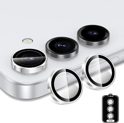 for Samsung Galaxy A16 Camera Lens Protector, Individual Metal Ring Tempered - Image 2