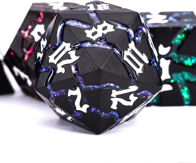 Dice Set D&D, Dungeons and Dragons Metal Dice Set - Image 2