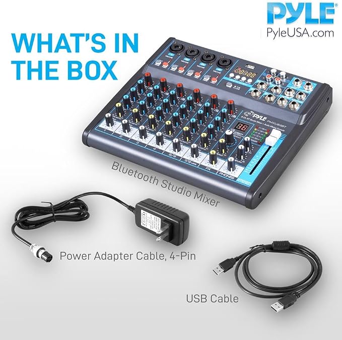 Pyle Professional Audio Mixer Sound Board Console Desk System- Interface 8 - Image 8