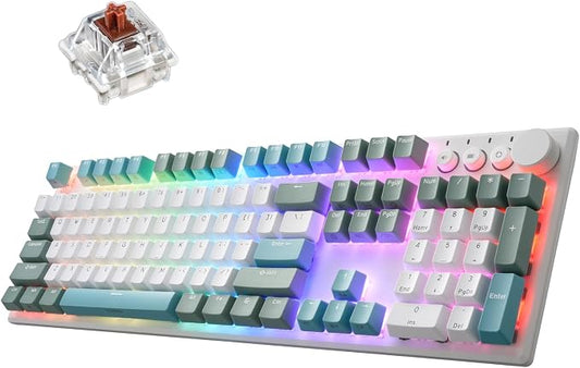 iRocks K74R Wireless RGB Illuminated Mechanical Gaming Keyboard, Hot-Swappable by i-rocks