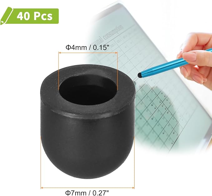 MECCANIXITY 40Pcs Replacement Stylus Pen Tips 7mm Conductive Capacitive Touch - Image 2