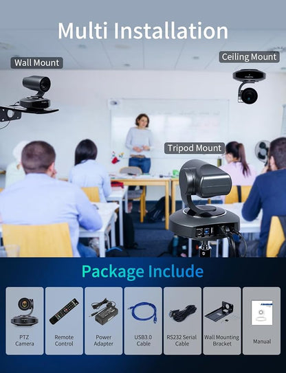 FEELWORLD 4K10X PTZ Camera 4K Resolution 10X USB HDMI - Image 8