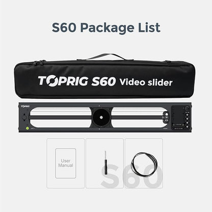 Accsoon Toprig S60 Motorized Camera Slider App Wireless Control Carbon Fiber - Image 6