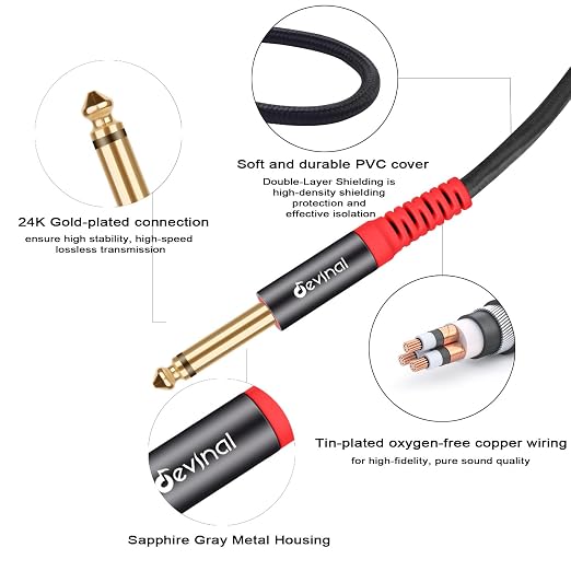 Devinal TRS to Dual TS Breakout Cable - Image 5