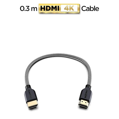 PowerBear 4K HDMI Cable 1 ft | High Speed, Braided Nylon & Gold Connectors - Image 2