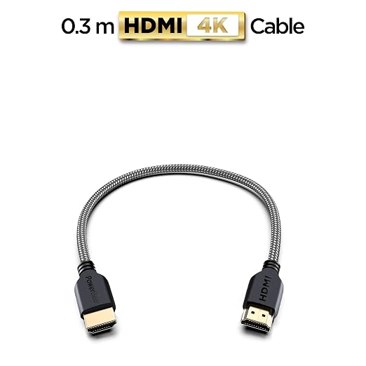 PowerBear 4K HDMI Cable 1 ft | High Speed, Braided Nylon & Gold Connectors - Image 2