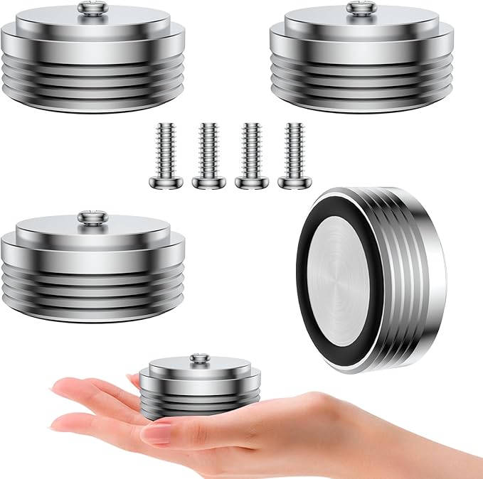 Audiocrast IF3917S HiFi Speaker Isolation Feet Pads 4PCs Aluminum 39x17mm by Viborg