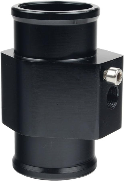 Dewhel Aluminum Black Water Temp Meter Temperature Gauge Joint Pipe Radiator - Image 4