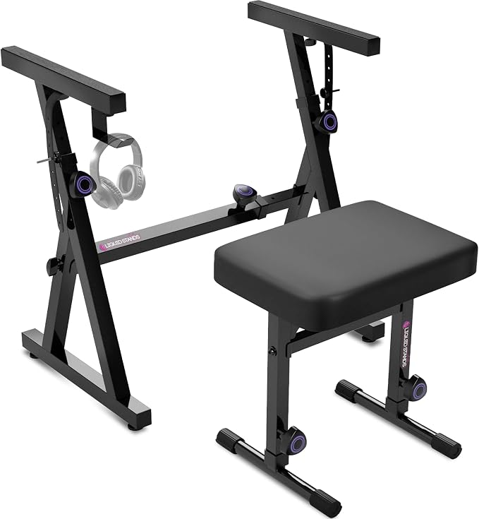 Liquid Stands Portable Heavy Duty Digital Piano Stand & Bench Set by LiquidStands