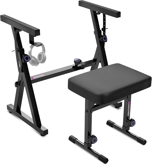 Liquid Stands Portable Heavy Duty Digital Piano Stand & Bench Set by LiquidStands