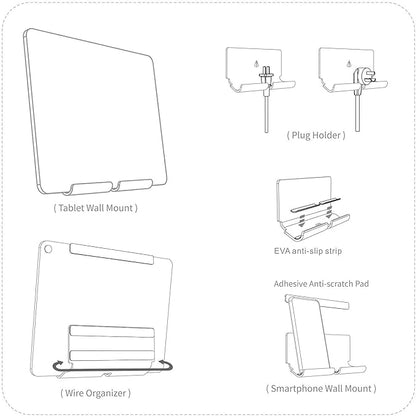 TXEsign Adhesive Wall Phone Tablet Holder Mount Stand - Image 7