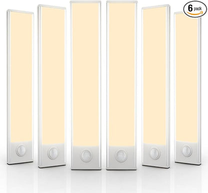 6 Pack Under Cabinet Lights Wireless, 40 LED Motion Sensor Light Indoor by AVEVA