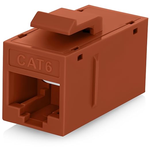 Everest 6-Pack Cat6 RJ45 Keystone Couplers by EverestMediaSolutions