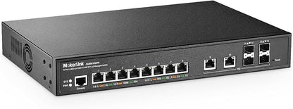 MokerLink 8 Port 2.5 Gigabit Managed Switch, 2x10G Ethernet Ports, 4x10G SFP+ by MokerLink