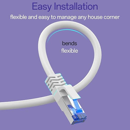 Cat8 Ethernet Cable 50 FT Indoor & Outdoor, Ethernet Cable High Speed 40Gbps - Image 5