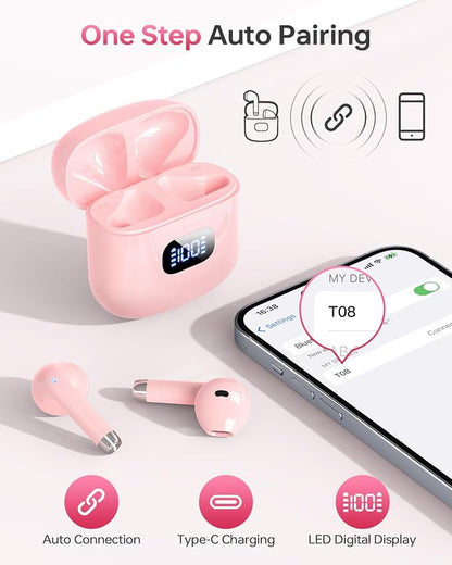 Wireless Earbuds Bluetooth 5.3 Headphones, 40Hrs Playback Stereo Ear Buds - Image 6