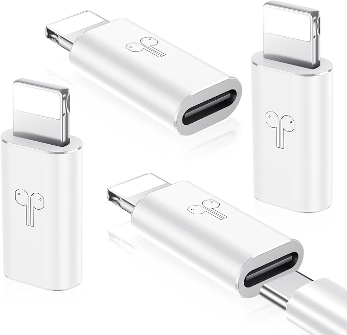 Temdan 4 Pack USB C to Lightning Adapter by Temdan