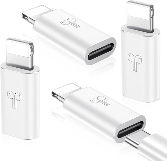 Temdan 4 Pack USB C to Lightning Adapter by Temdan