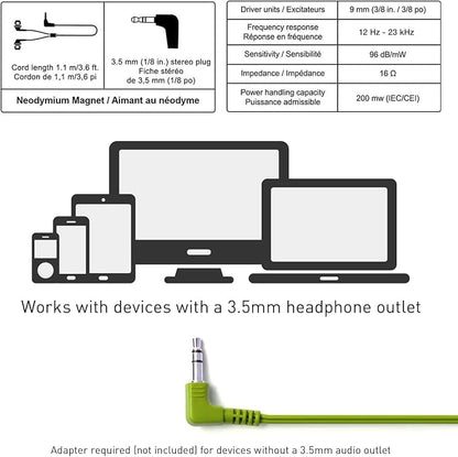Panasonic ErgoFit Wired Earbuds, 3.5mm Jack In-Ear Headphones - Image 7
