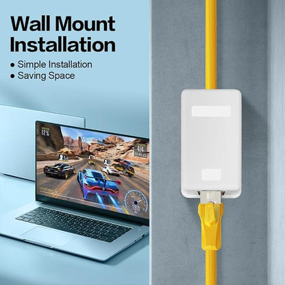 1 Port Keystone Jack Surface Desk Mount/Wall Mount Box 5-Pack White - Image 6