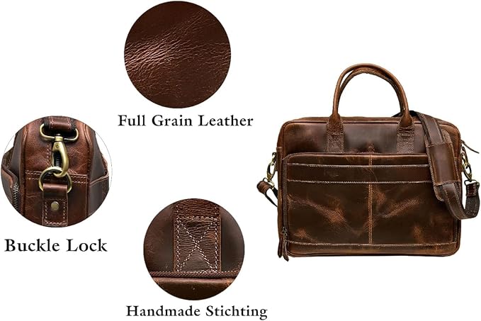 VC VINTAGE COUTURE Leather briefcase bag - Image 3