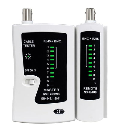 Coaxial Coax Cable Tester Portable BNC RJ59 RJ45 cat5 cat5e cat6 cat6a UTP Wire by GGIARAON