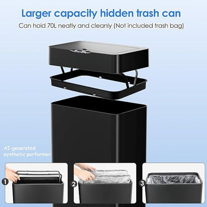 Sensor Trash Can, Touchless Motion Sensor Trash Bin, Smart Automatic Garbage Can - Image 7