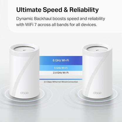 TP-Link Deco 7 Pro BE63 Tri-Band WiFi 7 BE10000 Whole Home Mesh System - Image 8