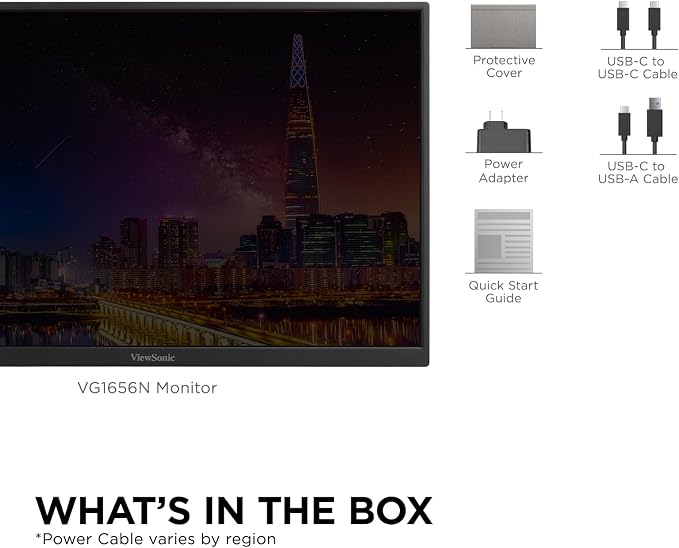 ViewSonic VG1656N 16 Inch 1200p IPS Wireless Portable Monitor - Image 9