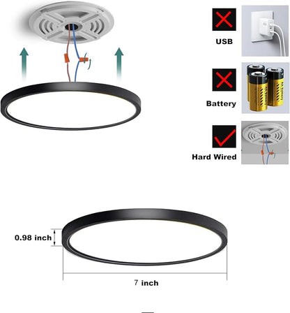 7 Inch Motion Sensor Ceiling Light Indoor, Motion Sensor Fixture Indoor - Image 2