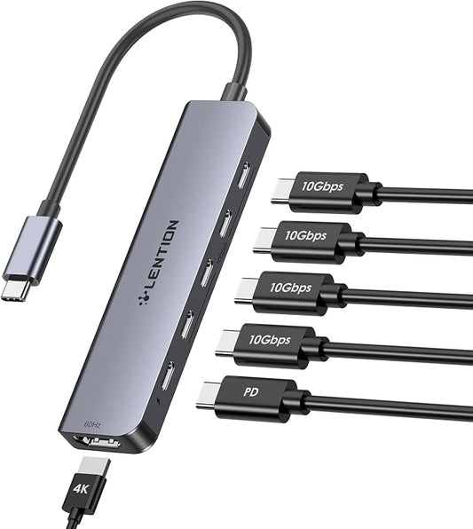LENTION 6-in-1 USB C Hub Dock by LENTION