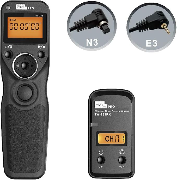 Wireless Shutter Release for Canon, Pixel TW-283 E3/N3 Wireless Remote Control by Pixel
