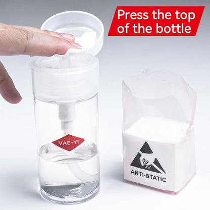 Alcohol Labeled Push Down Liquid Pumping Dispenser - Image 3
