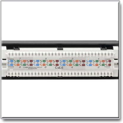 Eaton Tripp Lite Cat6 24-Port PoE+ Patch Panel, RJ45 Ethernet, 1U Rackmount - Image 3